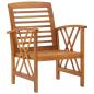 Preview: 4-tlg. Garten-Lounge-Set Massivholz Akazie
