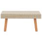 Preview: 4-tlg. Garten-Lounge-Set mit Auflagen Poly Rattan Beige