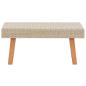Preview: 4-tlg. Garten-Lounge-Set mit Auflagen Poly Rattan Beige