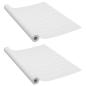 Preview: Möbelfolien Selbstklebend 2 Stk. Weißes Holz 500x90 cm PVC