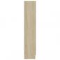 Preview: Vitrinenschrank Sonoma-Eiche 82,5x30,5x150 cm Holzwerkstoff