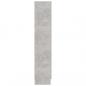 Preview: Vitrinenschrank Betongrau 82,5x30,5x150 cm Holzwerkstoff