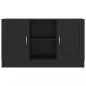 Preview: Sideboard Schwarz 120x30,5x70 cm Holzwerkstoff