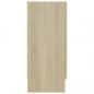 Preview: Vitrinenschrank Sonoma-Eiche 120x30,5x70 cm Holzwerkstoff