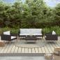 Preview: ARDEBO.de - 4-tlg. Garten-Lounge-Set mit Auflagen Poly Rattan Schwarz