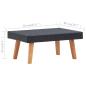 Preview: 2-tlg. Garten-Lounge-Set mit Kissen Poly Rattan Schwarz