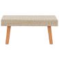 Preview: 2-tlg. Garten-Lounge-Set mit Auflagen Poly Rattan Beige