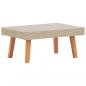 Preview: 2-tlg. Garten-Lounge-Set mit Auflagen Poly Rattan Beige