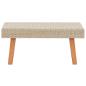 Preview: 3-tlg. Garten-Lounge-Set mit Auflagen Poly Rattan Beige