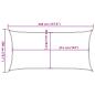 Preview: Sonnensegel 160 g/m² Creme 2x3,5 m HDPE