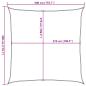 Preview: Sonnensegel 160 g/m² Weiß 3x3 m HDPE