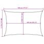 Preview: Sonnensegel 160 g/m² Weiß 3x4,5 m HDPE