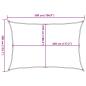 Preview: Sonnensegel 160 g/m² Weiß 3x5 m HDPE