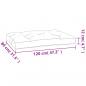 Preview: Palettenkissen Anthrazit 120x80x12 cm Stoff