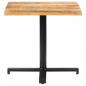 Preview: ARDEBO.de - Bistrotisch Quadratisch 80x80x75 cm Raues Mangoholz