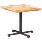 Preview: Bistrotisch Quadratisch 80x80x75 cm Raues Mangoholz