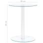 Preview: Couchtisch Transparent 40 cm Hartglas