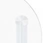 Preview: Beistelltisch mit 2 Ablagen Transparent 38x38x50 cm Hartglas