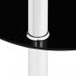 Preview: Beistelltisch mit 2 Ablagen Transparent 38x38x50 cm Hartglas