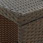 Preview: Bartisch mit Regal Braun 120x60x110 cm Poly Rattan  