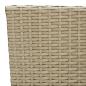 Preview: Garten-Essstühle 2 Stk. Poly Rattan Beige