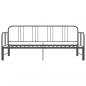 Preview: Ausziehsofa Bettgestell Grau Metall 90x200 cm