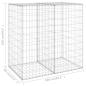 Preview: Gabionenwand mit Abdeckung Verzinkter Stahl 100x60x100 cm