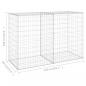 Preview: Gabionenwand mit Abdeckung Verzinkter Stahl 150x60x100 cm