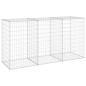 Preview: Gabionenwand mit Abdeckung Verzinkter Stahl 200x60x100 cm