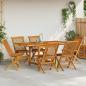 Preview: 7-tlg. Garten-Essgruppe Massivholz Teak