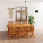 Preview: ARDEBO.de - 7-tlg. Garten-Essgruppe Massivholz Teak