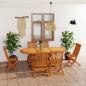 Preview: 7-tlg. Garten-Essgruppe Massivholz Teak