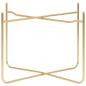Preview: Beistelltisch Schwarz und Golden 38x38x38,5 cm MDF