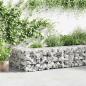 Preview: Gabionenwand mit Abdeckung Verzinkter Stahl 900x30x50 cm