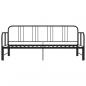 Preview: Tagesbett Ausziehbar Schwarz Metall 90x200 cm