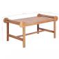 Preview: Couchtisch 100x50x45 cm Massivholz Teak