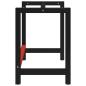 Preview: Werkbankgestell Metall 80x57x79 cm Schwarz und Rot