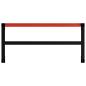 Preview: Werkbankgestell Metall 120x57x79 cm Schwarz und Rot