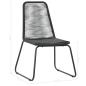 Preview: 3-tlg. Garten-Essgruppe PVC Rattan Schwarz 