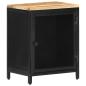 Preview: ARDEBO.de - Nachttisch 40x30x53 cm Raues Mango-Massivholz