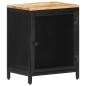 Preview: Nachttisch 40x30x53 cm Raues Mango-Massivholz