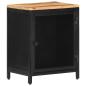Preview: Nachttisch 40x30x53 cm Raues Mango-Massivholz