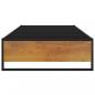 Preview: Bettgestell Schwarz Metall 90x200 cm