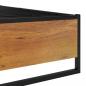 Preview: Bettgestell Schwarz Metall 90x200 cm