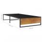 Preview: Bettgestell Schwarz Metall 90x200 cm
