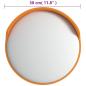 Preview: Verkehrsspiegel Konvex Outdoor Orange Ø30 cm Polycarbonat
