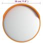 Preview: Verkehrsspiegel Konvex Outdoor Orange Ø30 cm Polycarbonat