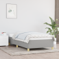 Preview: ARDEBO.de - Bettgestell ohne Matratze Hellgrau 90x200 cm Stoff