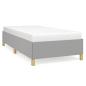 Preview: Bettgestell ohne Matratze Hellgrau 90x200 cm Stoff