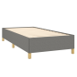 Preview: Bettgestell ohne Matratze Dunkelgrau 90x200 cm Stoff